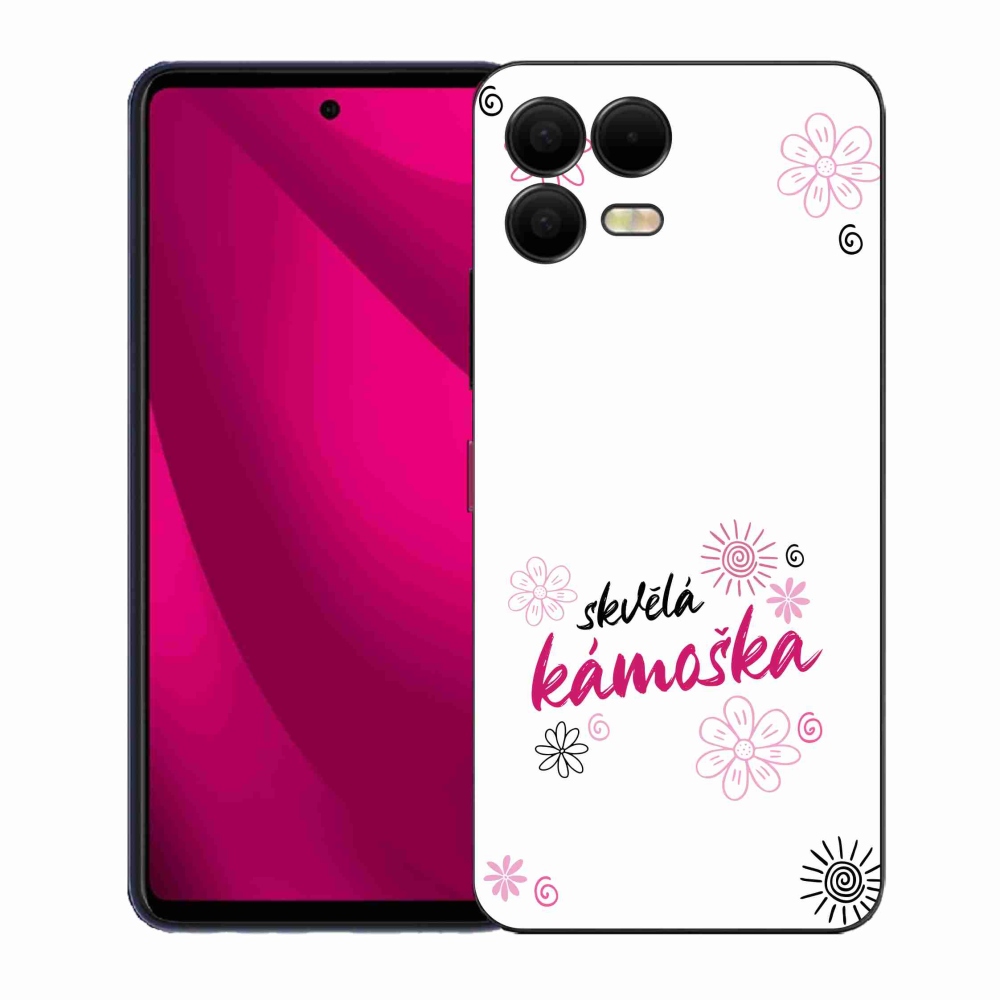 Gelový kryt mmCase na T-Mobile T Phone 3 Pro - skvělá kámoška bílé pozadí