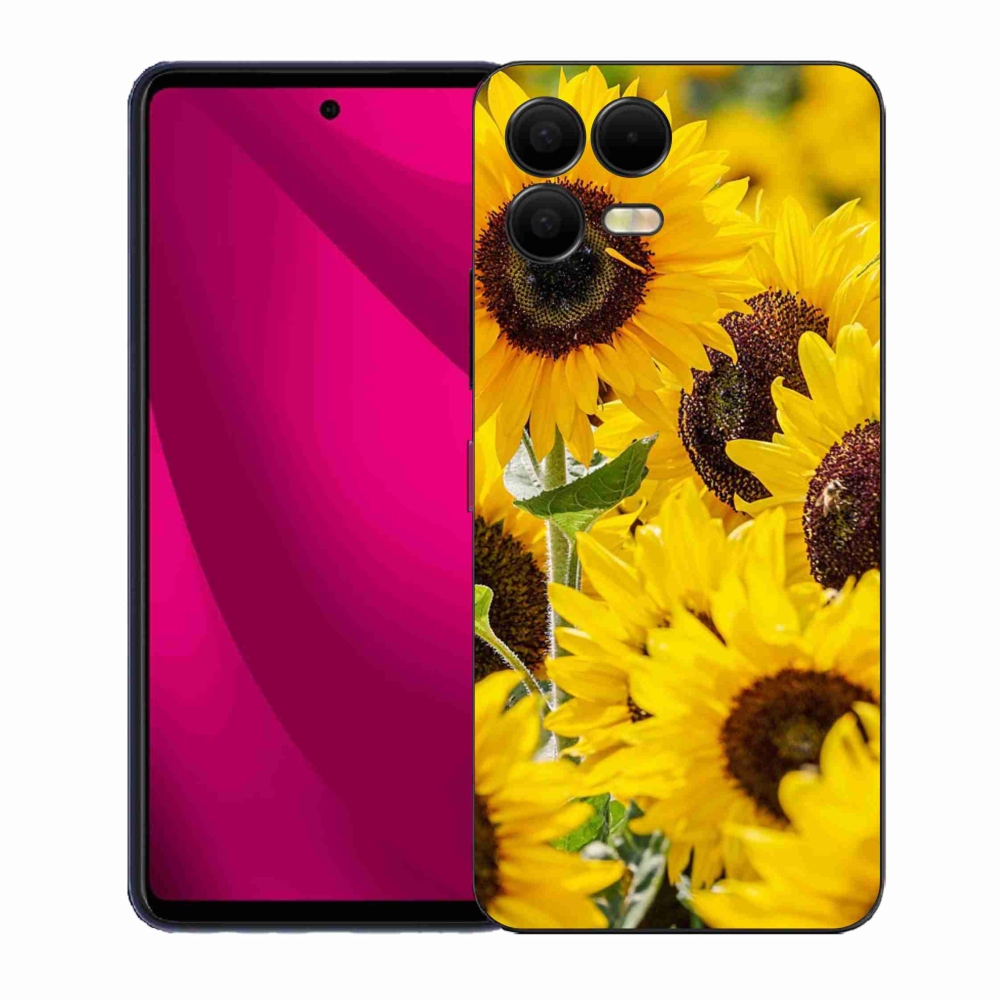 Gelový kryt mmCase na T-Mobile T Phone 3 Pro - slunečnice