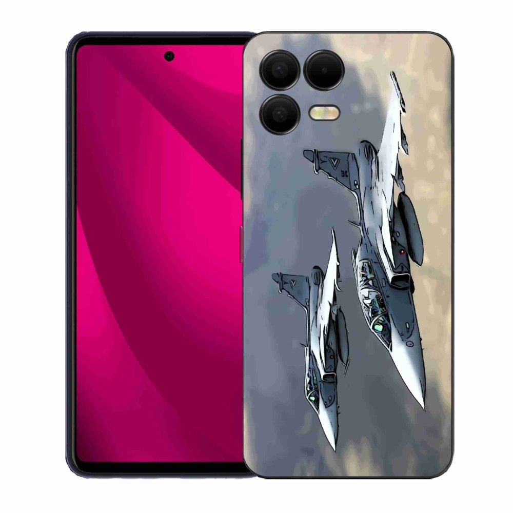 Gelový kryt mmCase na T-Mobile T Phone 3 Pro - stíhačky