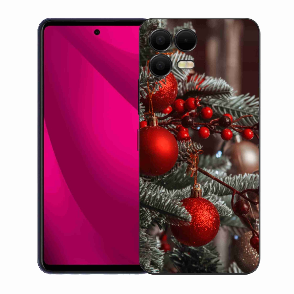 Gelový kryt mmCase na T-Mobile T Phone 3 Pro - vánoční ozdoby 2
