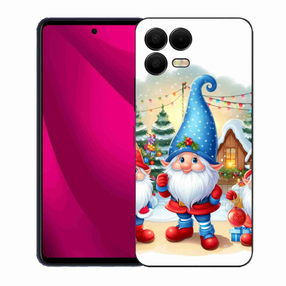 Gelový kryt mmCase na T-Mobile T Phone 3 Pro - vánoční skřítci