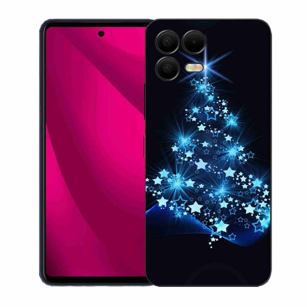 Gelový kryt mmCase na T-Mobile T Phone 3 Pro - vánoční stromek