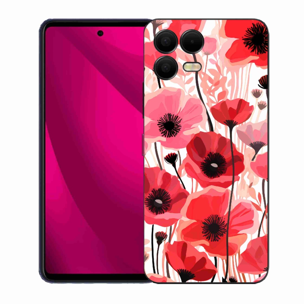 Gelový kryt mmCase na T-Mobile T Phone 3 Pro - vlčí mák 1