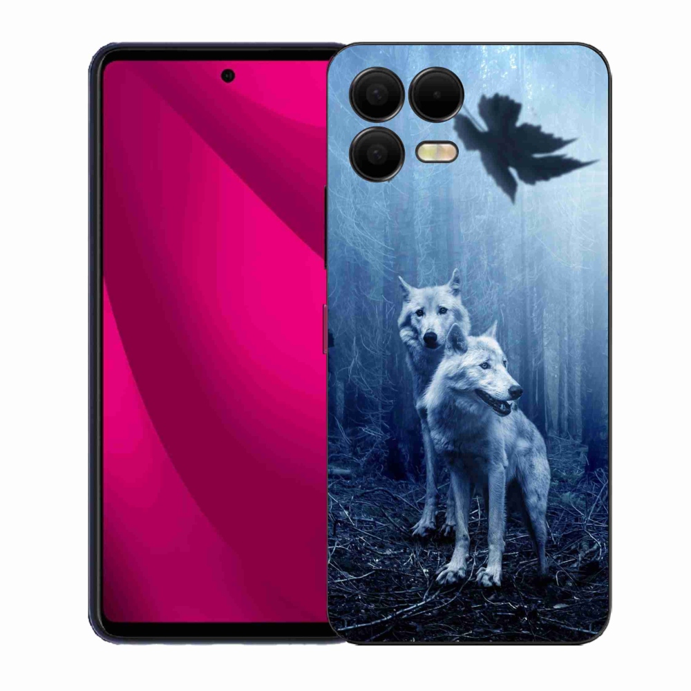 Gelový kryt mmCase na T-Mobile T Phone 3 Pro - vlci v lese