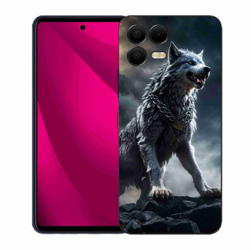 Gelový kryt mmCase na T-Mobile T Phone 3 Pro - vlk 1