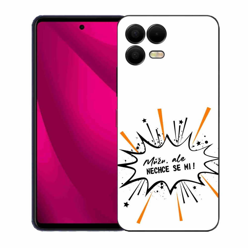 Gelový kryt mmCase na T-Mobile T Phone 3 Pro - vtipný text 11 bílé pozadí