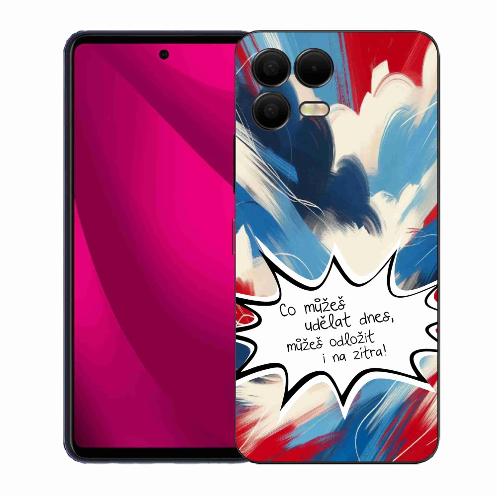 Gelový kryt mmCase na T-Mobile T Phone 3 Pro - vtipný text 9 bílé pozadí