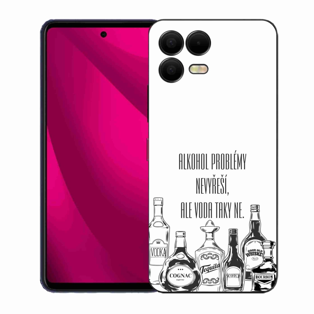 Gelový kryt mmCase na T-Mobile T Phone 3 Pro - vtipný text bílé pozadí