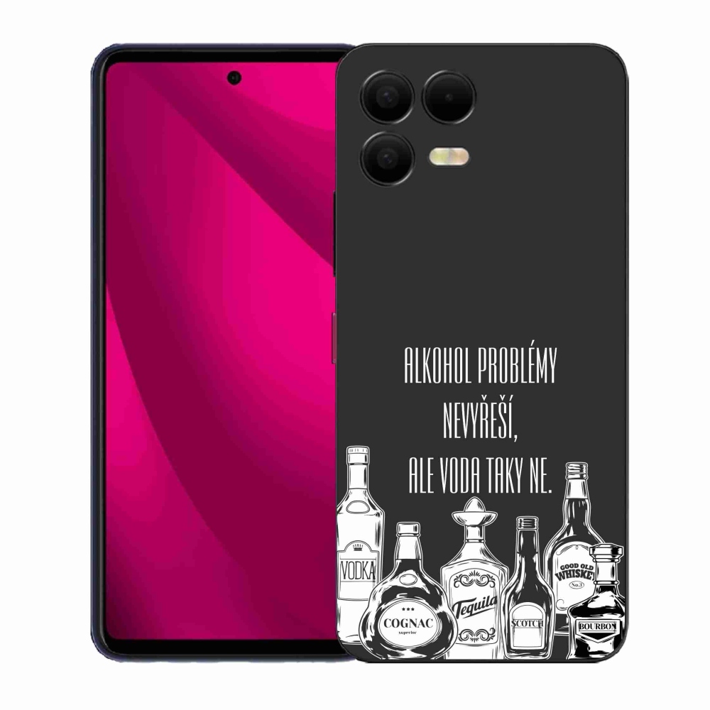 Gelový kryt mmCase na T-Mobile T Phone 3 Pro - vtipný text černé pozadí