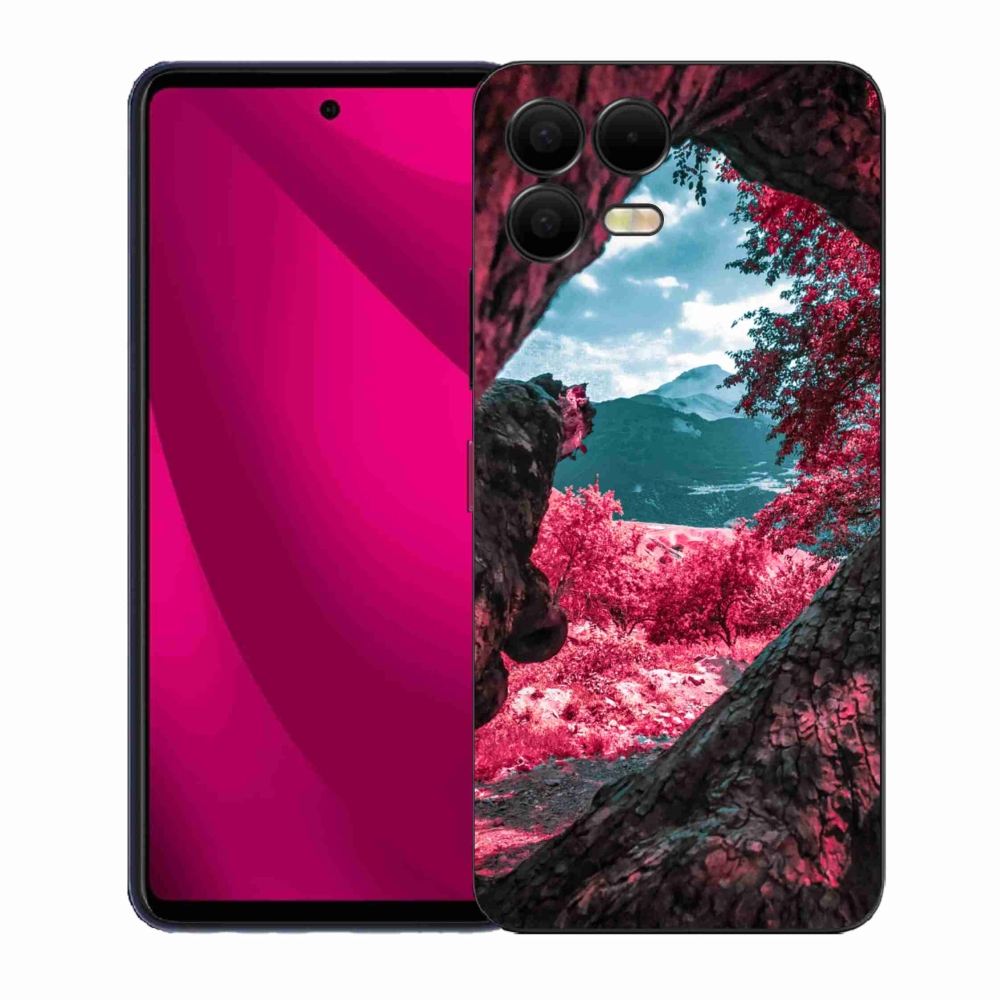 Gelový kryt mmCase na T-Mobile T Phone 3 Pro - výhled na hory