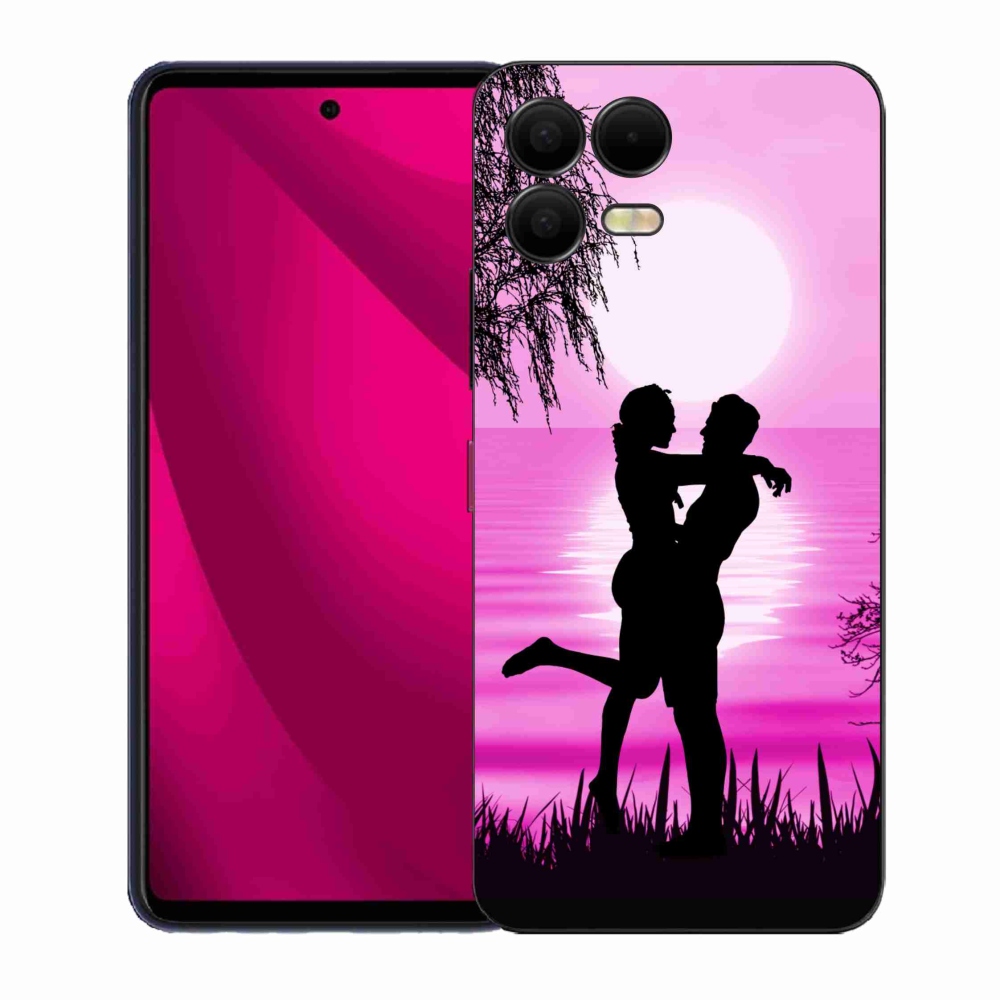 Gelový kryt mmCase na T-Mobile T Phone 3 Pro - západ slunce