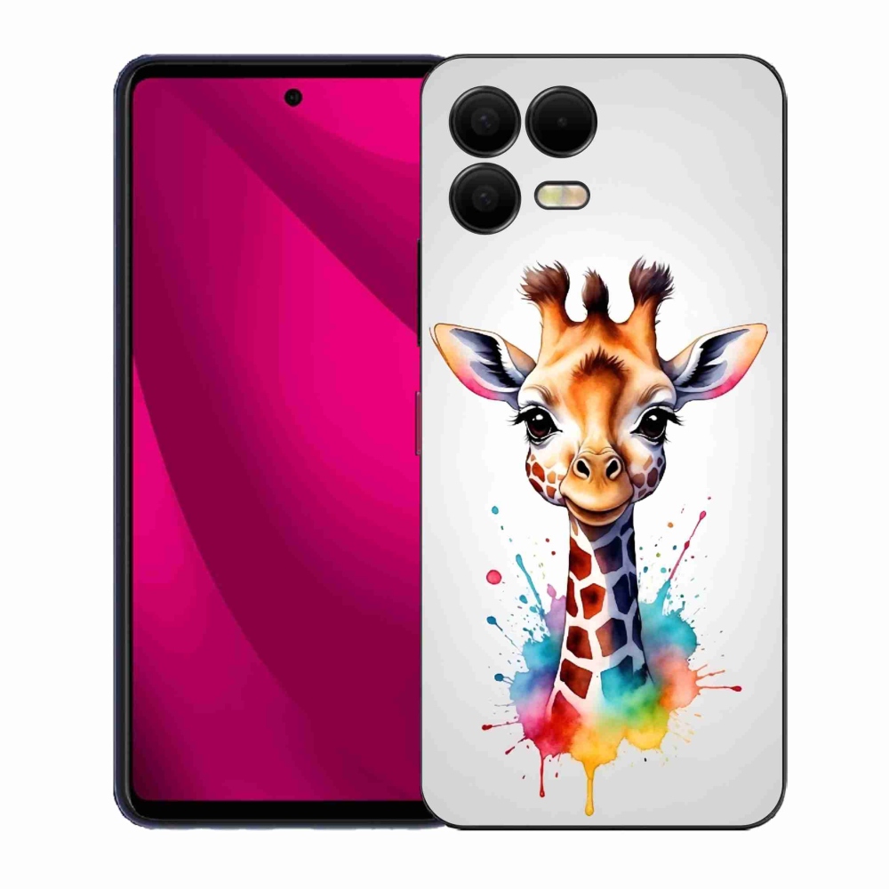Gelový kryt mmCase na T-Mobile T Phone 3 Pro - žirafa 1