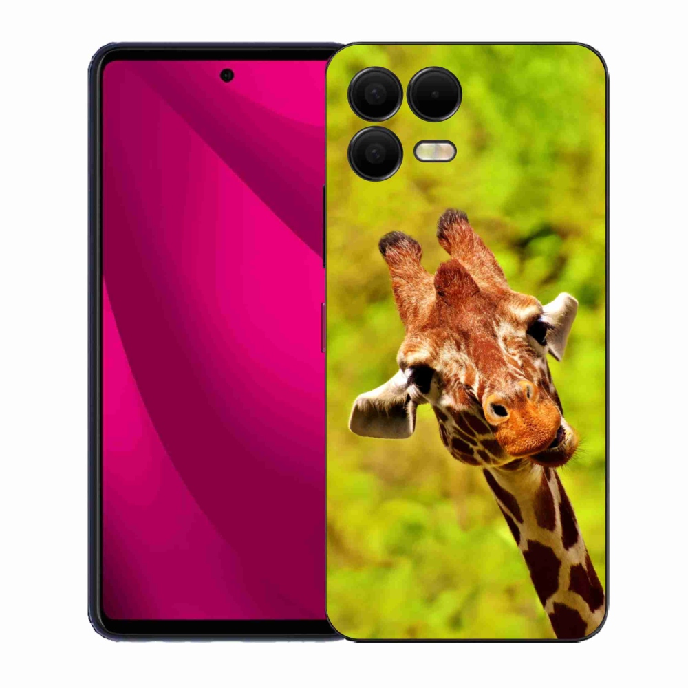 Gelový kryt mmCase na T-Mobile T Phone 3 Pro - žirafa