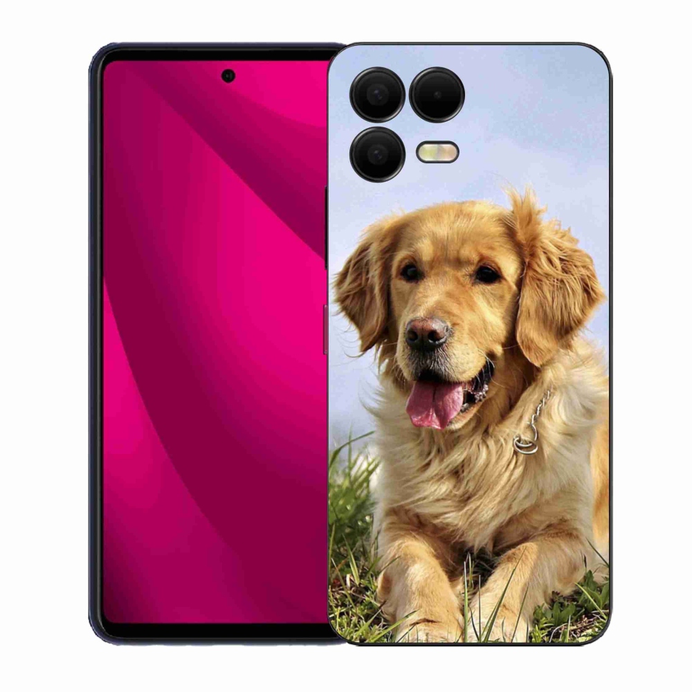 Gelový kryt mmCase na T-Mobile T Phone 3 Pro - zlatý retrívr