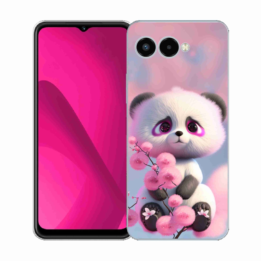 Gelový kryt mmCase na T-Mobile T Phone 3 - roztomilá panda 1