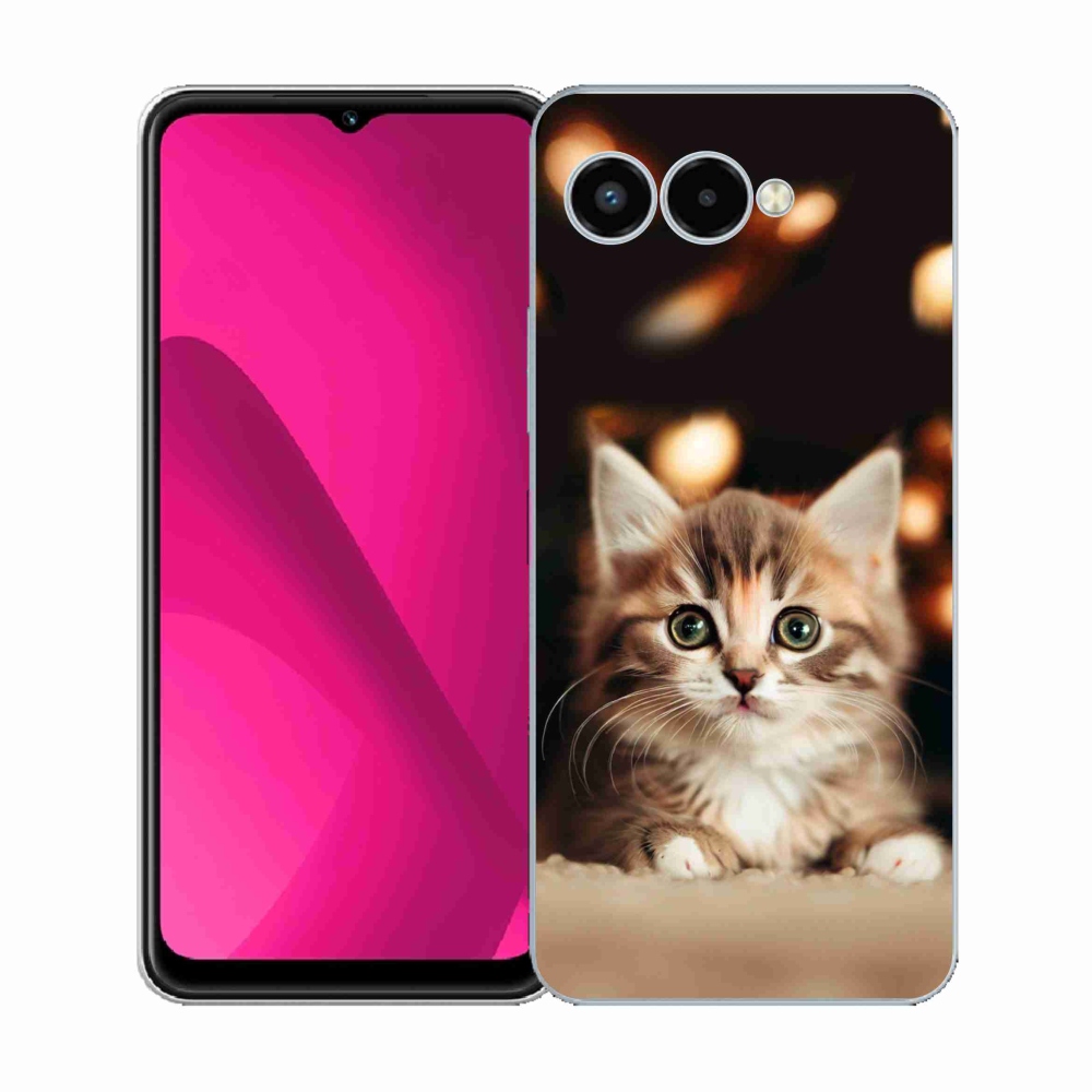 Gelový kryt mmCase na T-Mobile T Phone 3 - roztomilé kotě 2