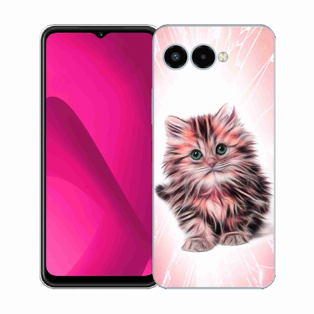 Gelový kryt mmCase na T-Mobile T Phone 3 - roztomilé kotě