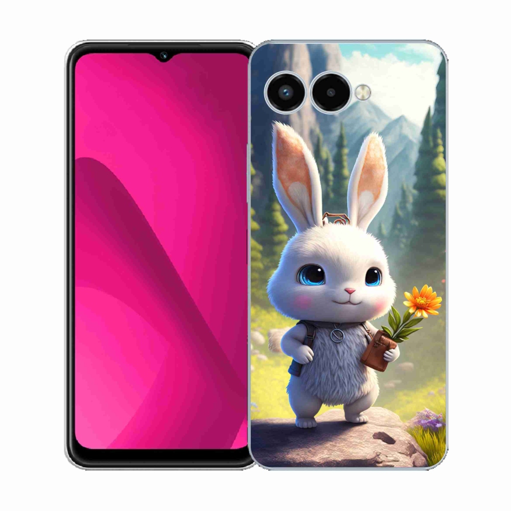 Gelový kryt mmCase na T-Mobile T Phone 3 - roztomilý králíček