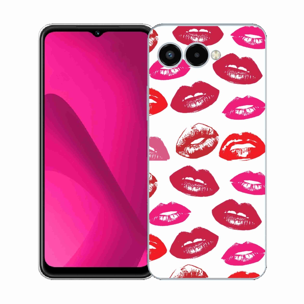 Gelový kryt mmCase na T-Mobile T Phone 3 - rty