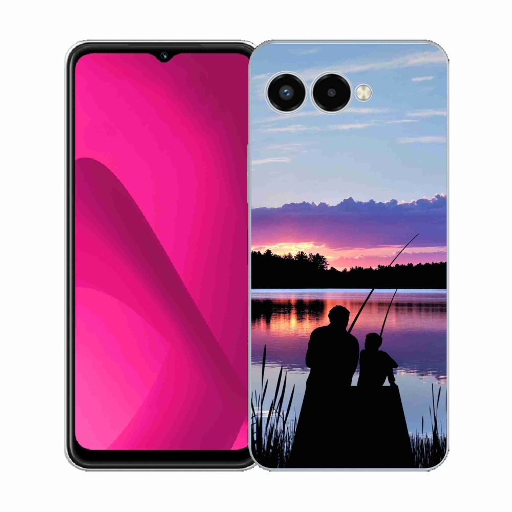 Gelový kryt mmCase na T-Mobile T Phone 3 - rybaření 2