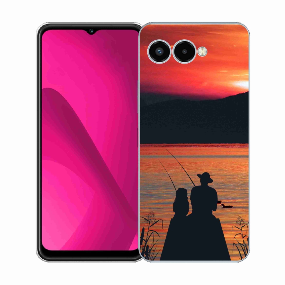 Gelový kryt mmCase na T-Mobile T Phone 3 - rybaření 3
