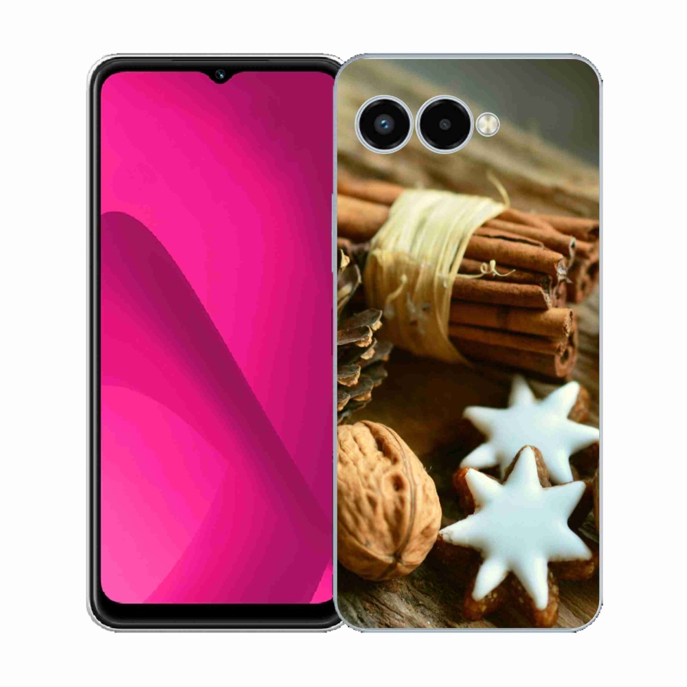 Gelový kryt mmCase na T-Mobile T Phone 3 - skořice a perníčky