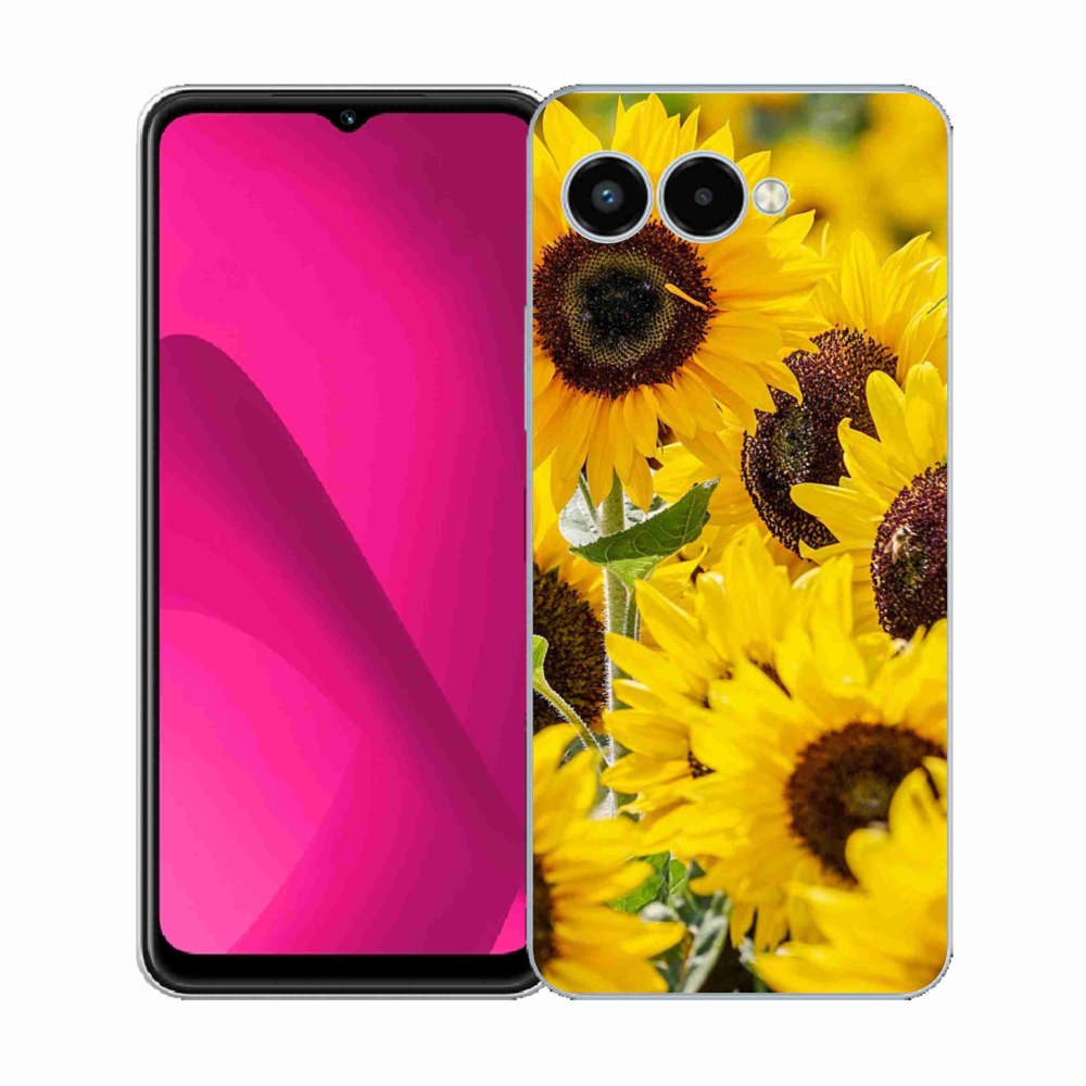 Gelový kryt mmCase na T-Mobile T Phone 3 - slunečnice