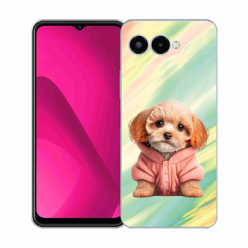 Gelový kryt mmCase na T-Mobile T Phone 3 - štěně ve svetru