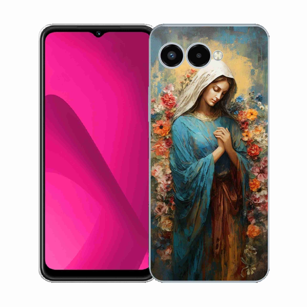 Gelový kryt mmCase na T-Mobile T Phone 3 - svatá žena