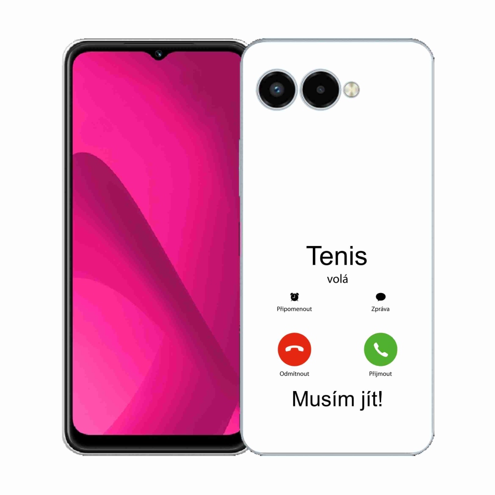 Gelový kryt mmCase na T-Mobile T Phone 3 - tenis volá bílé pozadí