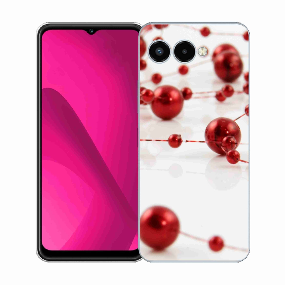 Gelový kryt mmCase na T-Mobile T Phone 3 - vánoční řetěz