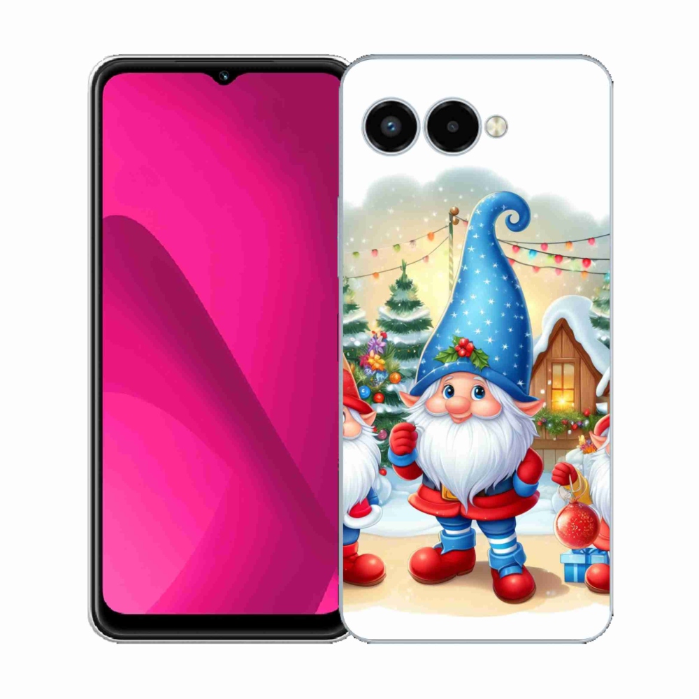 Gelový kryt mmCase na T-Mobile T Phone 3 - vánoční skřítci