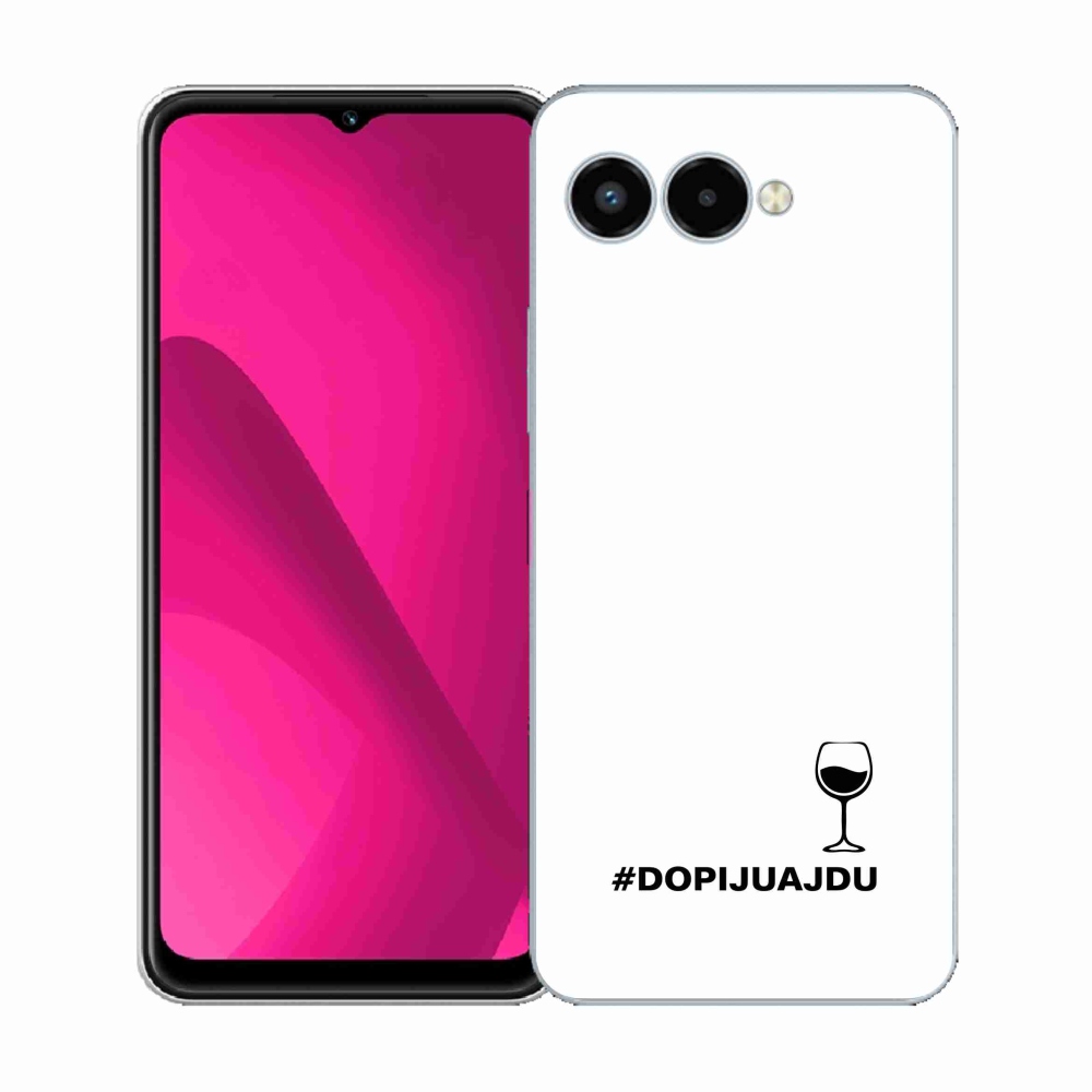 Gelový kryt mmCase na T-Mobile T Phone 3 - vinný motiv bílé pozadí