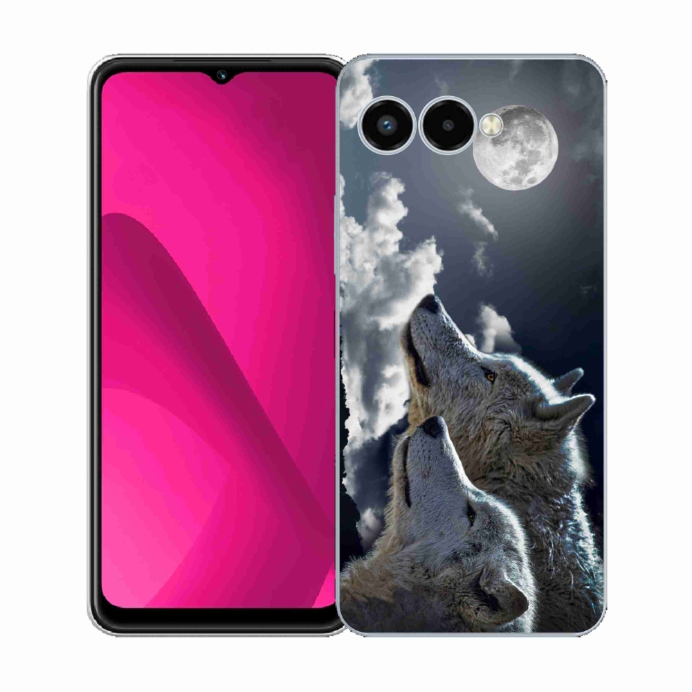 Gelový kryt mmCase na T-Mobile T Phone 3 - vlci
