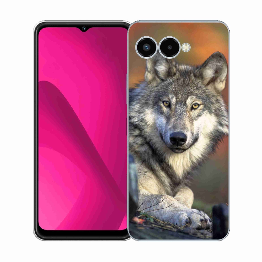 Gelový kryt mmCase na T-Mobile T Phone 3 - vlk