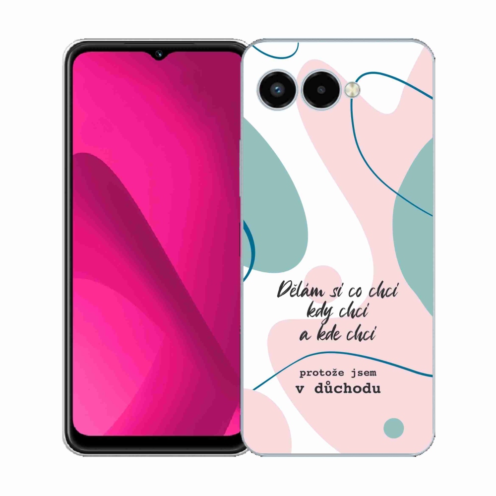 Gelový kryt mmCase na T-Mobile T Phone 3 - vtipný text 10 bílé pozadí