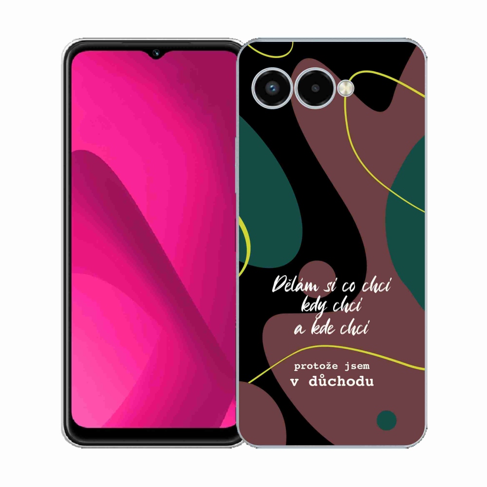 Gelový kryt mmCase na T-Mobile T Phone 3 - vtipný text 10 černé pozadí