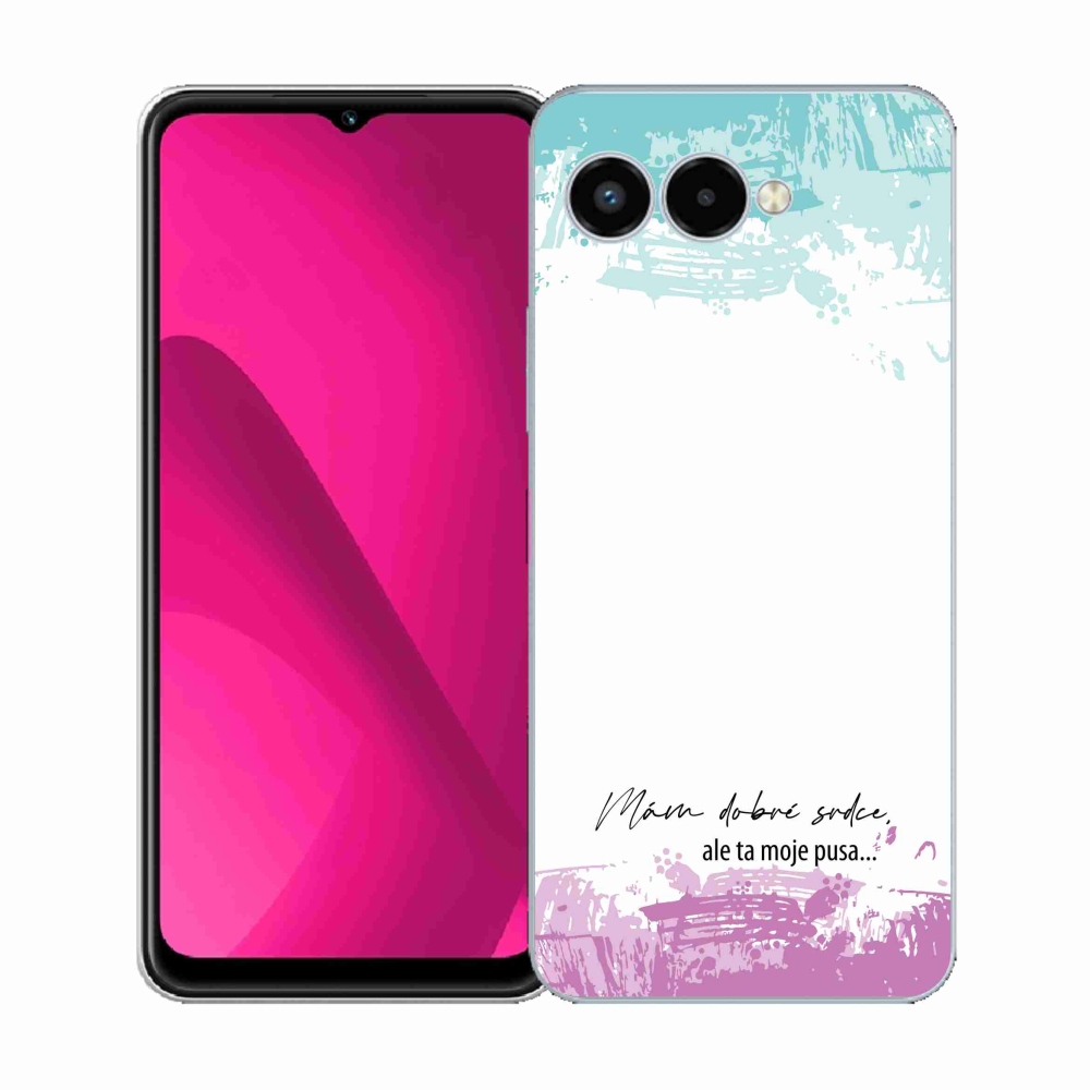 Gelový kryt mmCase na T-Mobile T Phone 3 - vtipný text 3 bílé pozadí