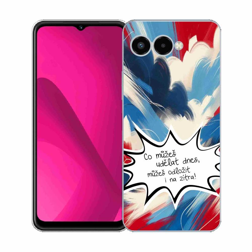 Gelový kryt mmCase na T-Mobile T Phone 3 - vtipný text 9 bílé pozadí