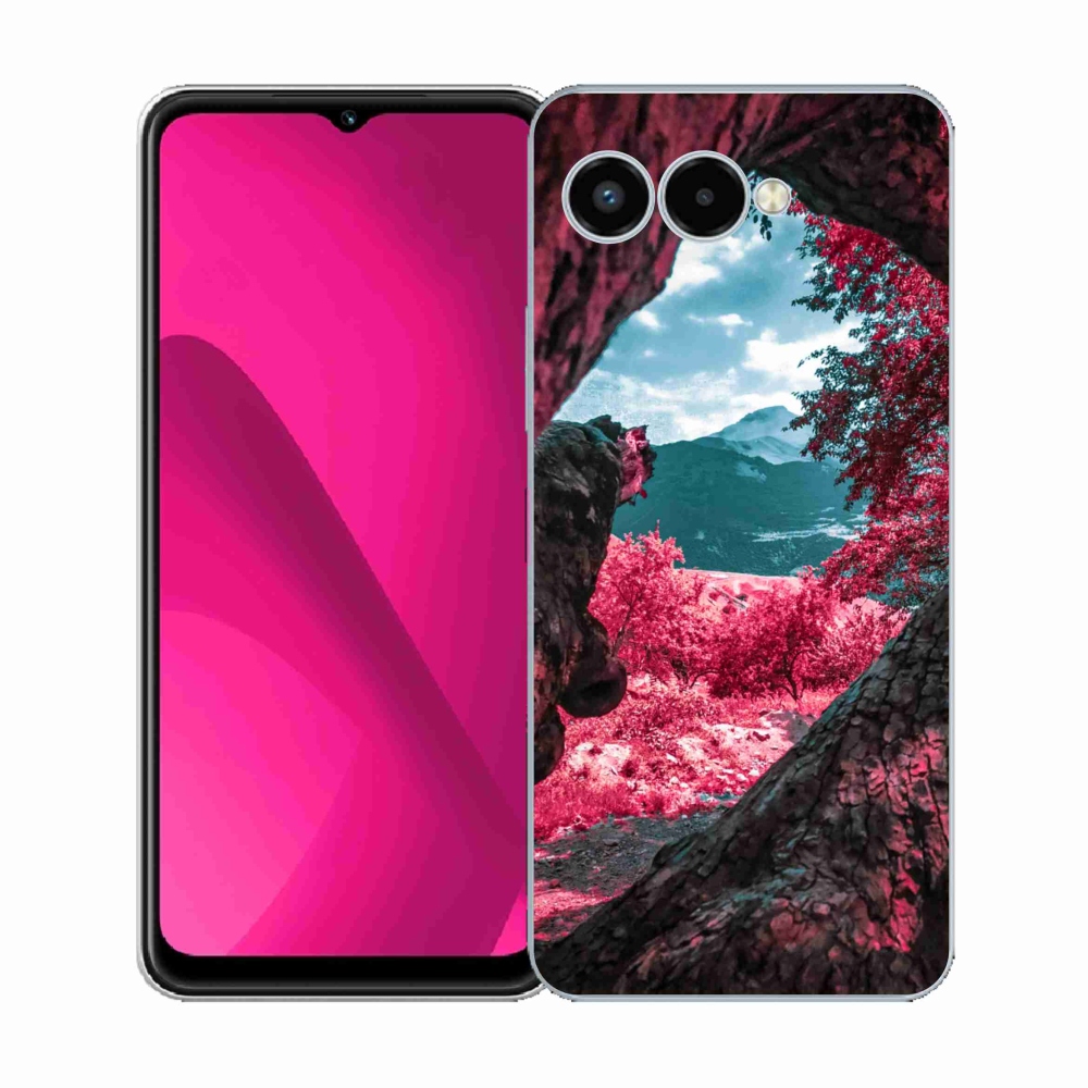 Gelový kryt mmCase na T-Mobile T Phone 3 - výhled na hory