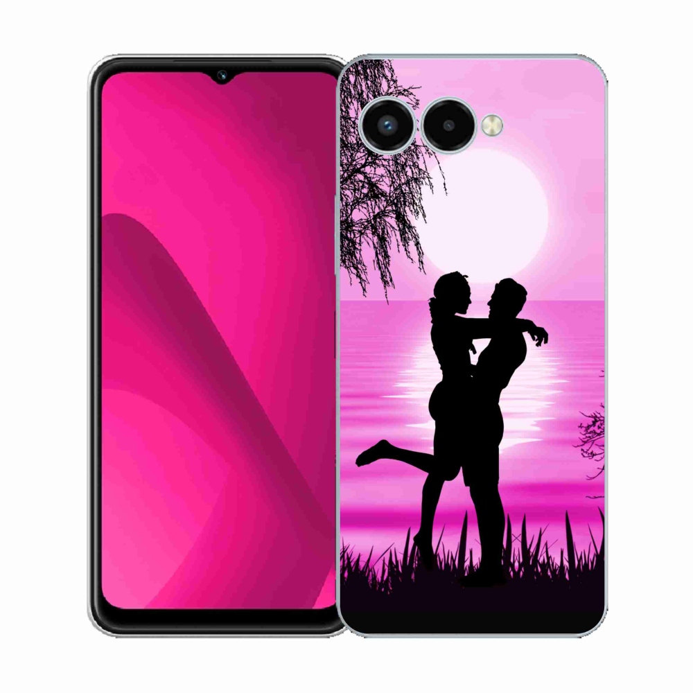 Gelový kryt mmCase na T-Mobile T Phone 3 - západ slunce