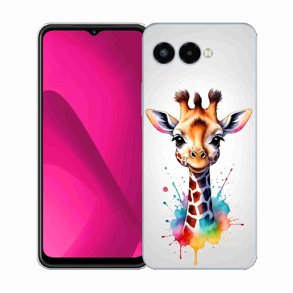 Gelový kryt mmCase na T-Mobile T Phone 3 - žirafa 1