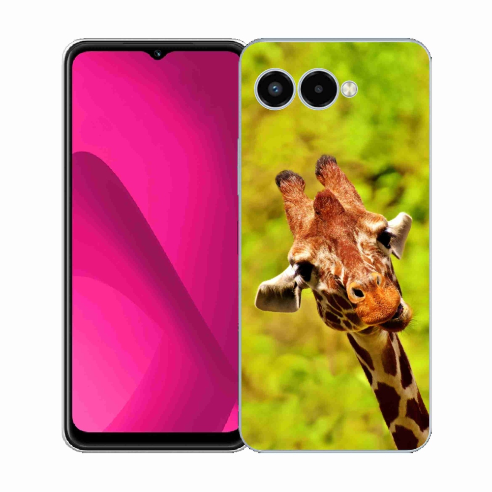 Gelový kryt mmCase na T-Mobile T Phone 3 - žirafa