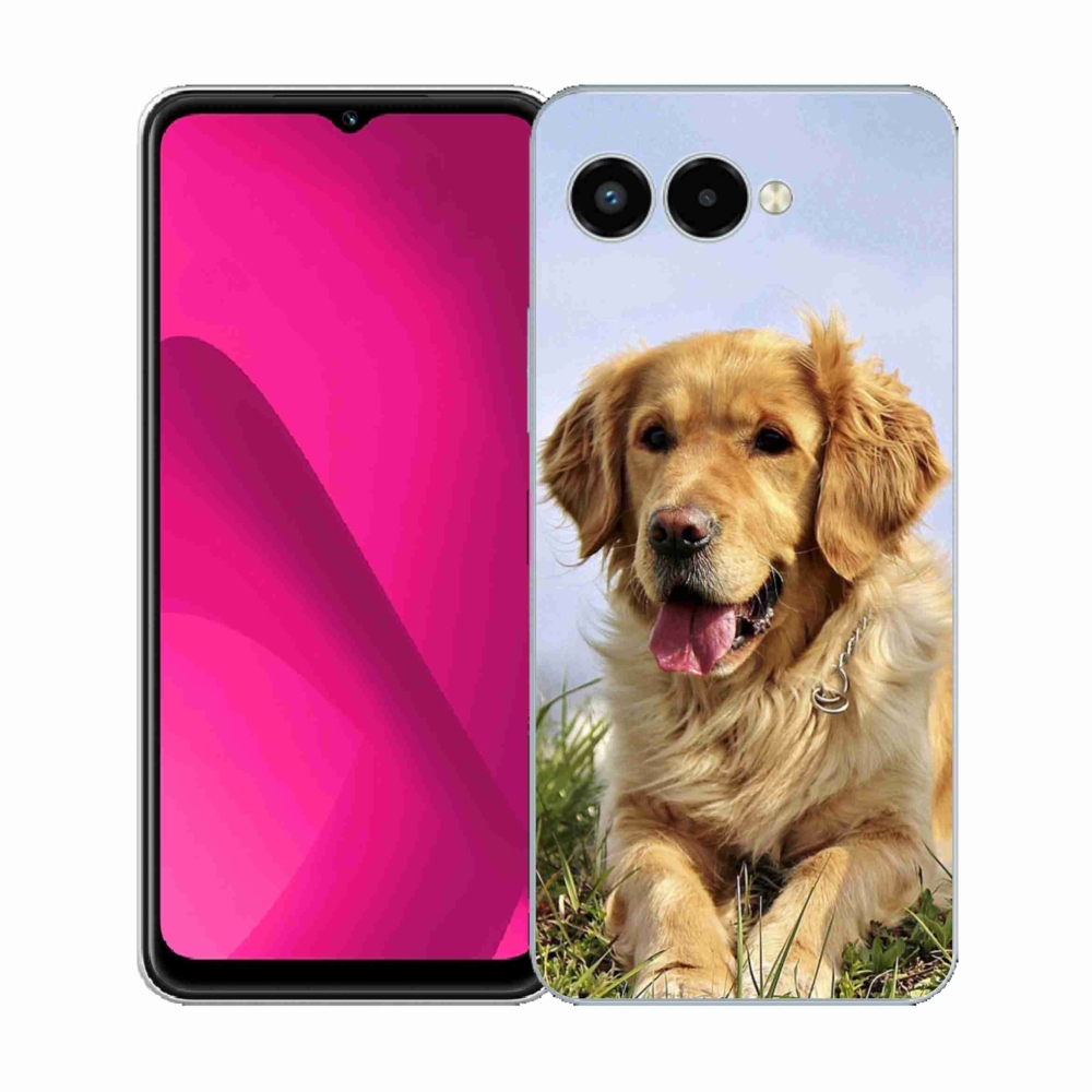 Gelový kryt mmCase na T-Mobile T Phone 3 - zlatý retrívr