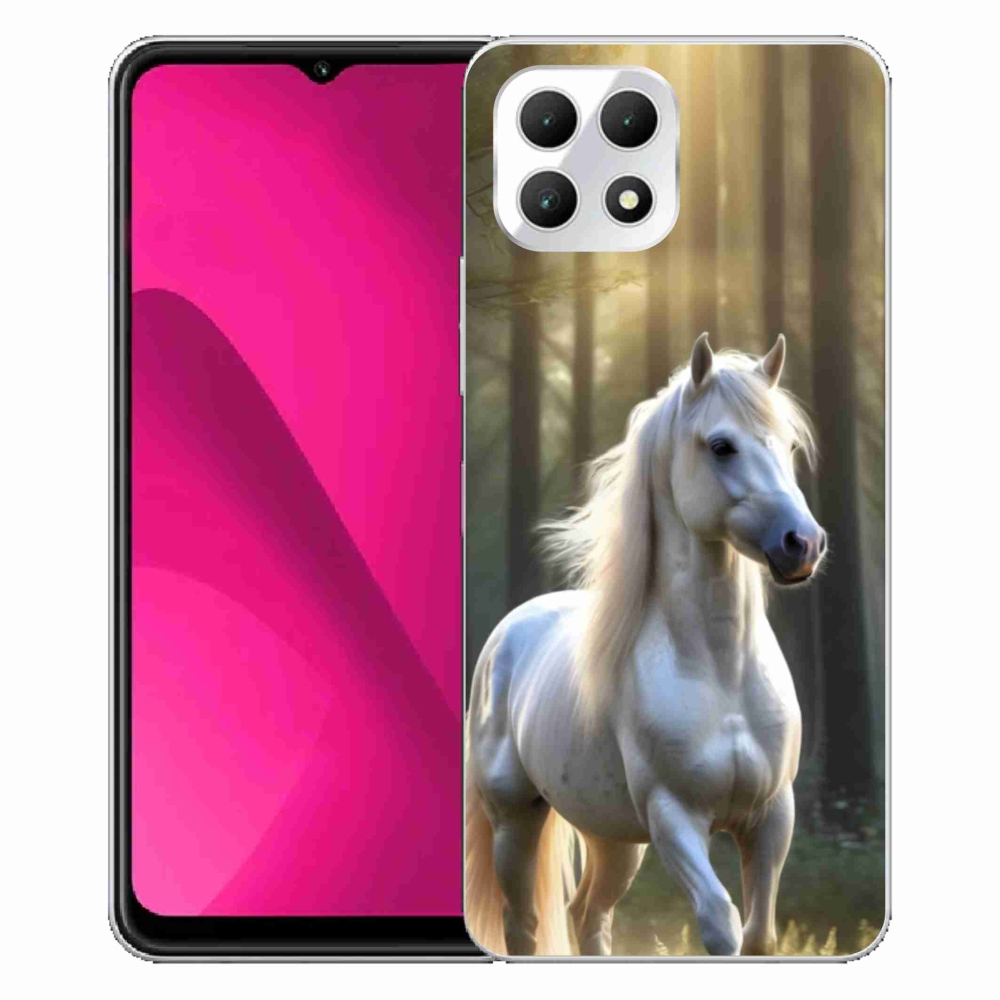 Gelový kryt mmCase na T phone 2 - bílý kůň 3