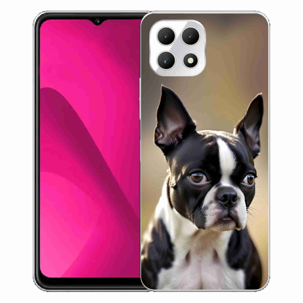 Gelový kryt mmCase na T phone 2 - bostonský teriér