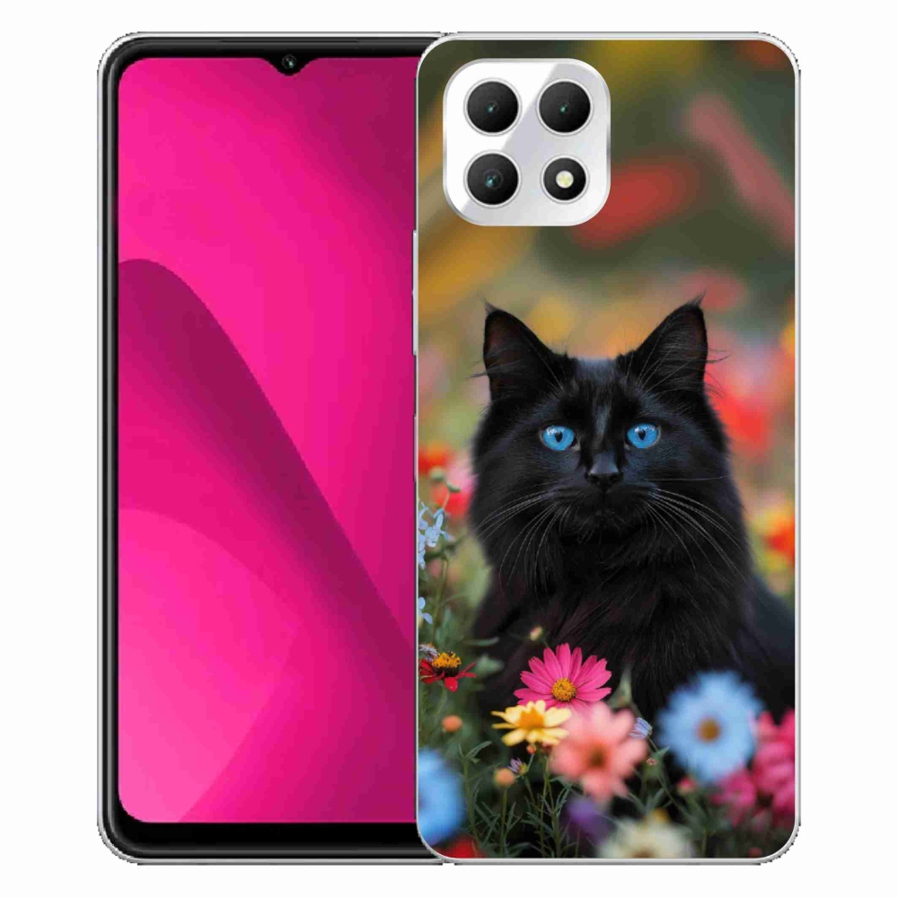 Gelový kryt mmCase na T phone 2 - černé kotě 4