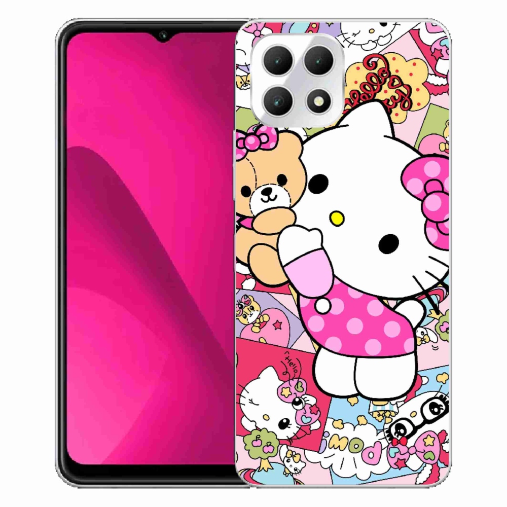 Gelový kryt mmCase na T phone 2 - cute kitty