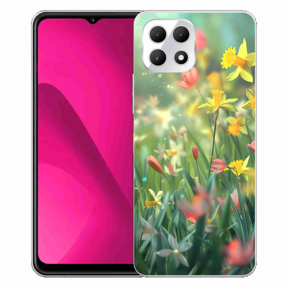 Gelový kryt mmCase na T phone 2 - jarní květy