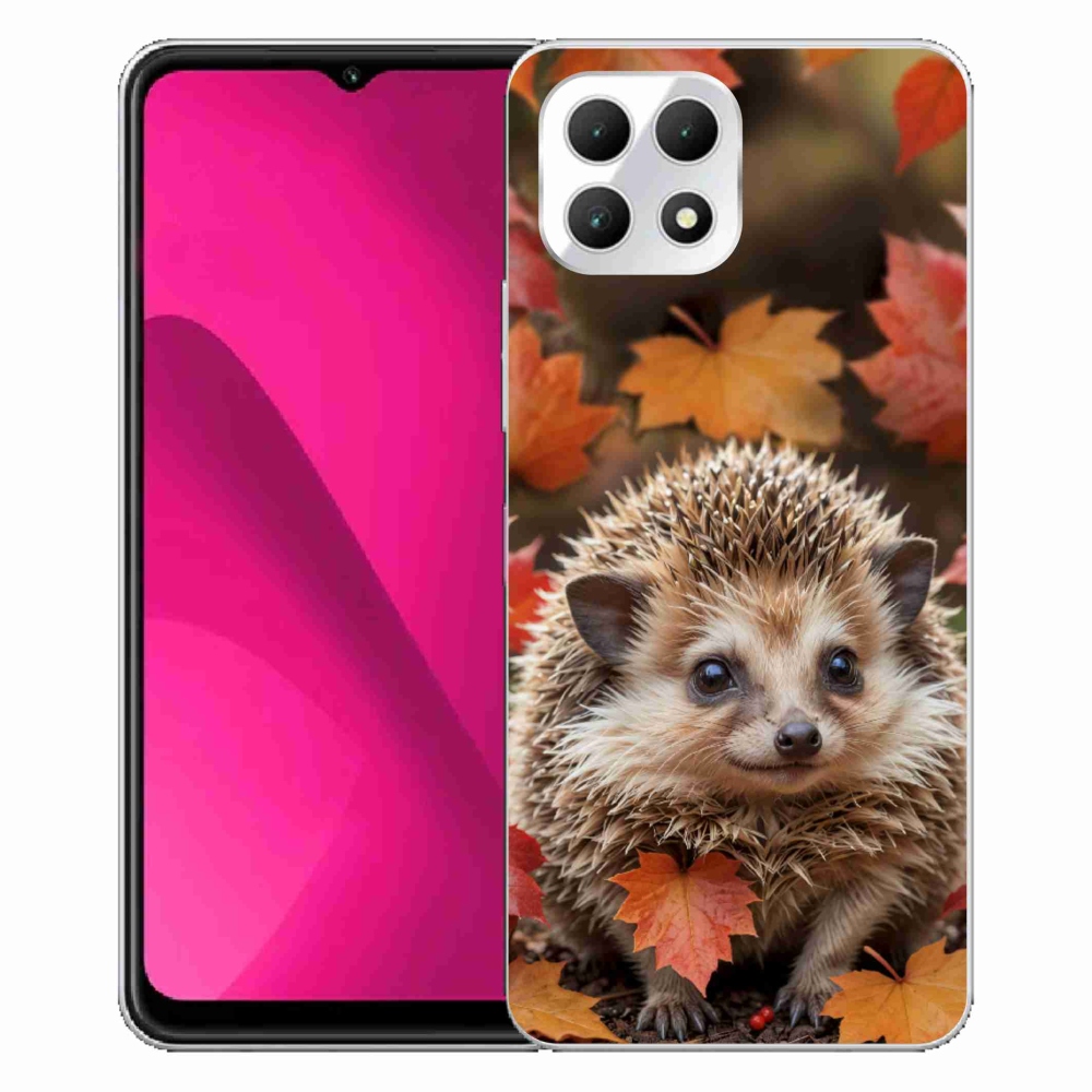 Gelový kryt mmCase na T phone 2 - ježek v listí